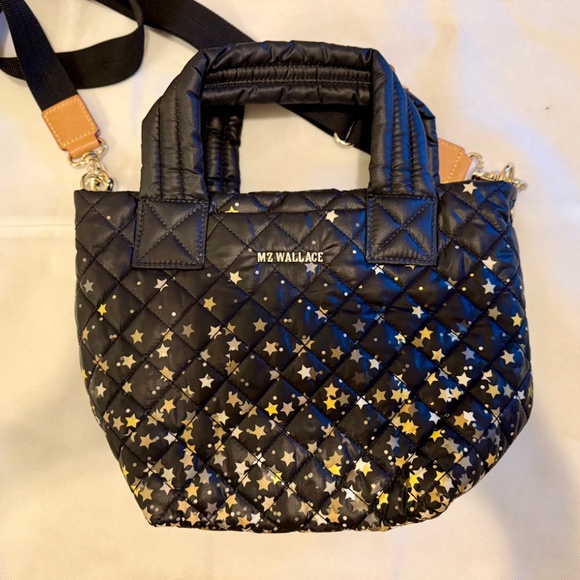 MZ Wallace Black and Gold Star Crossbody Bag - Picture 2 of 3